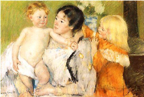 Mary Cassatt After the Bath oil painting image